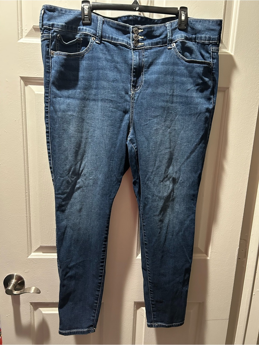 Torrid Dark Blue Super Soft Stretch Jegging High Rise Skinny Jeans Size 22 Short